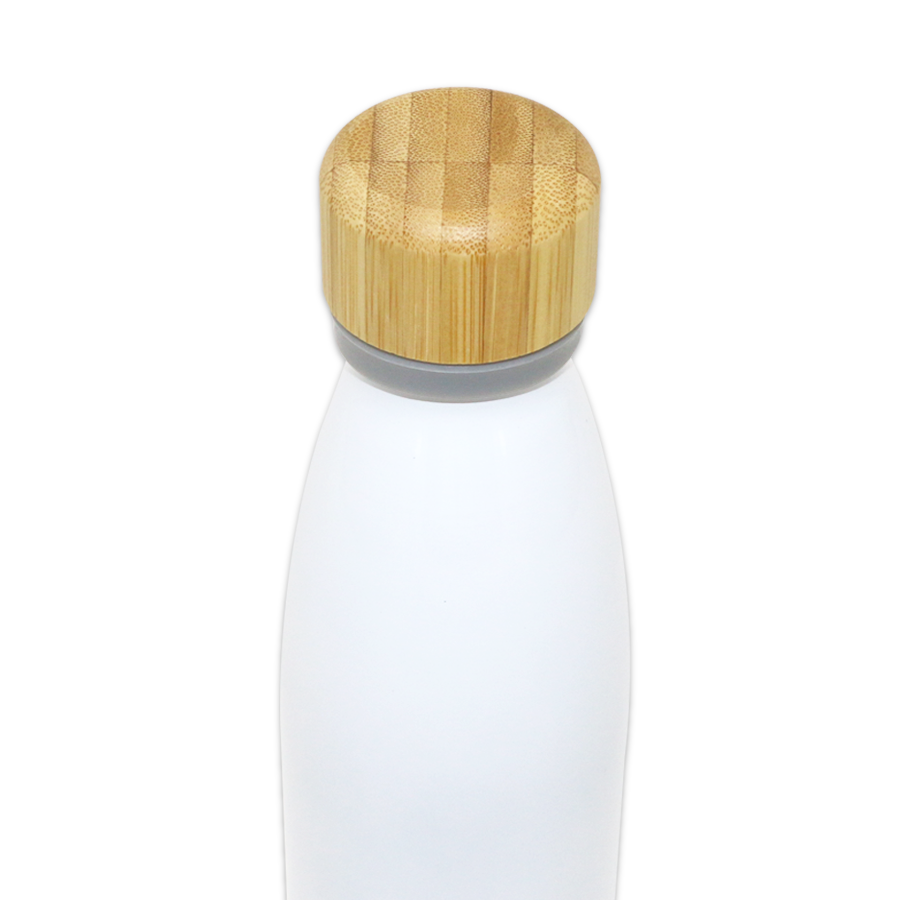 thermos bouteille isotherme en inox et bois 500 ml
