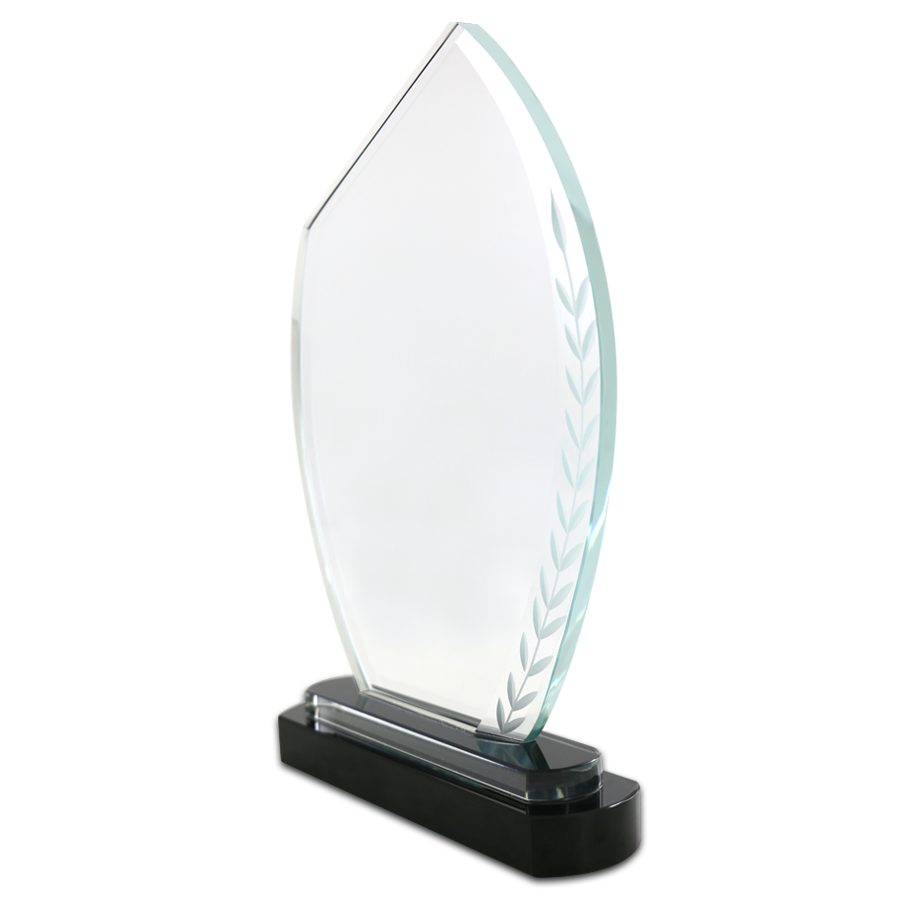 trophées en verre personnalisable