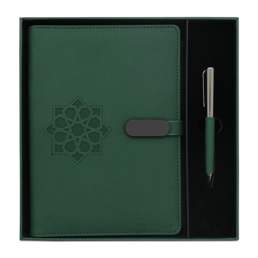 cadeau note book arabesque  design zellige et stylo