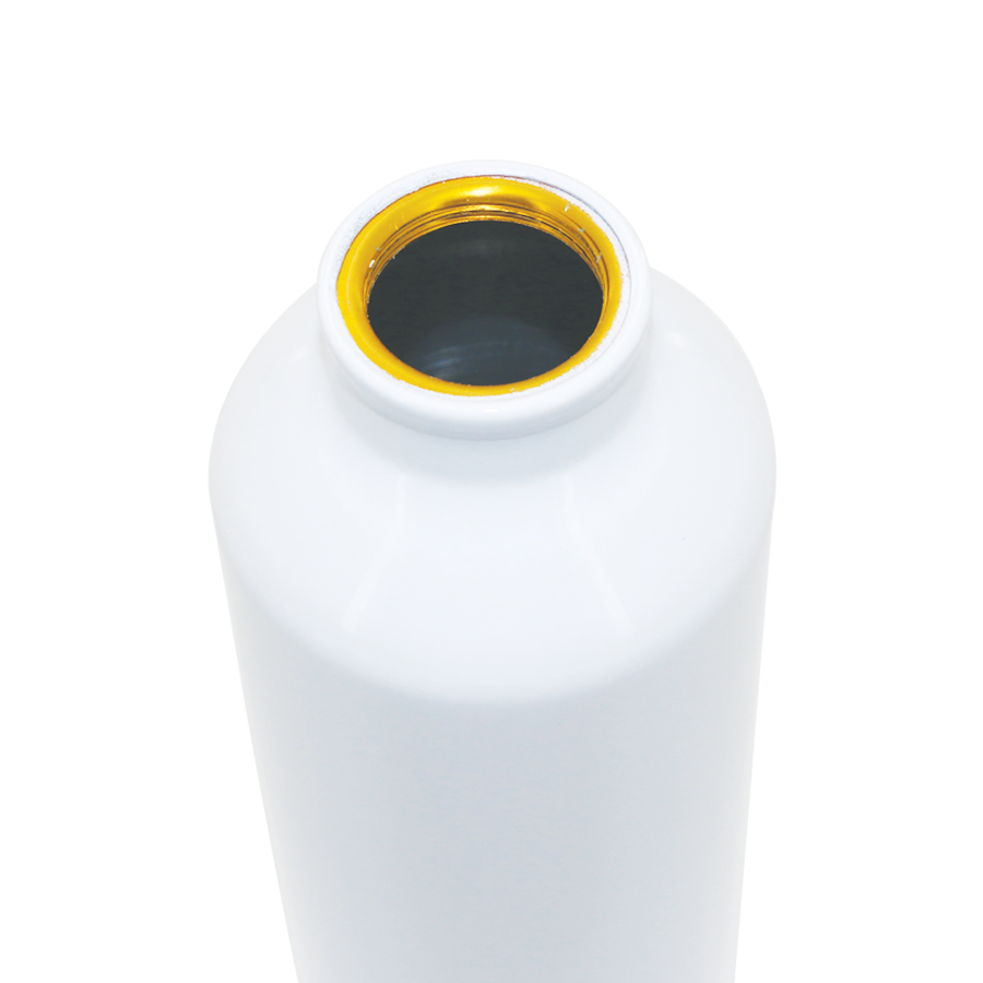 gourde blanche en aluminium 550 ml