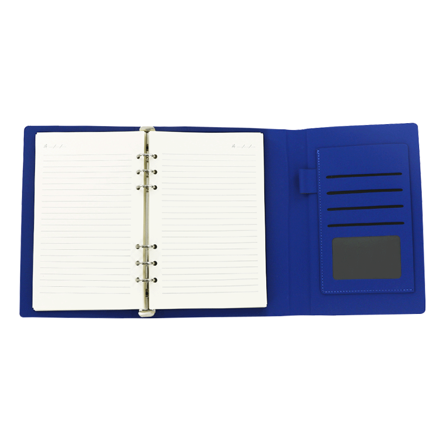 notebook a5 en similicuir de type classeur 