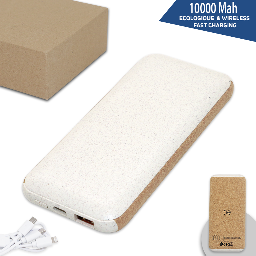 power-bank  wireless eco-friendly 10000 mah