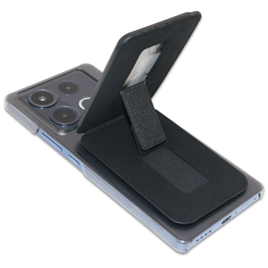 porte-cartes & support téléphone 2 en 1