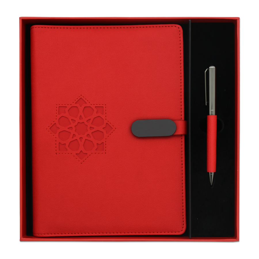 cadeau note book arabesque  design zellige et stylo