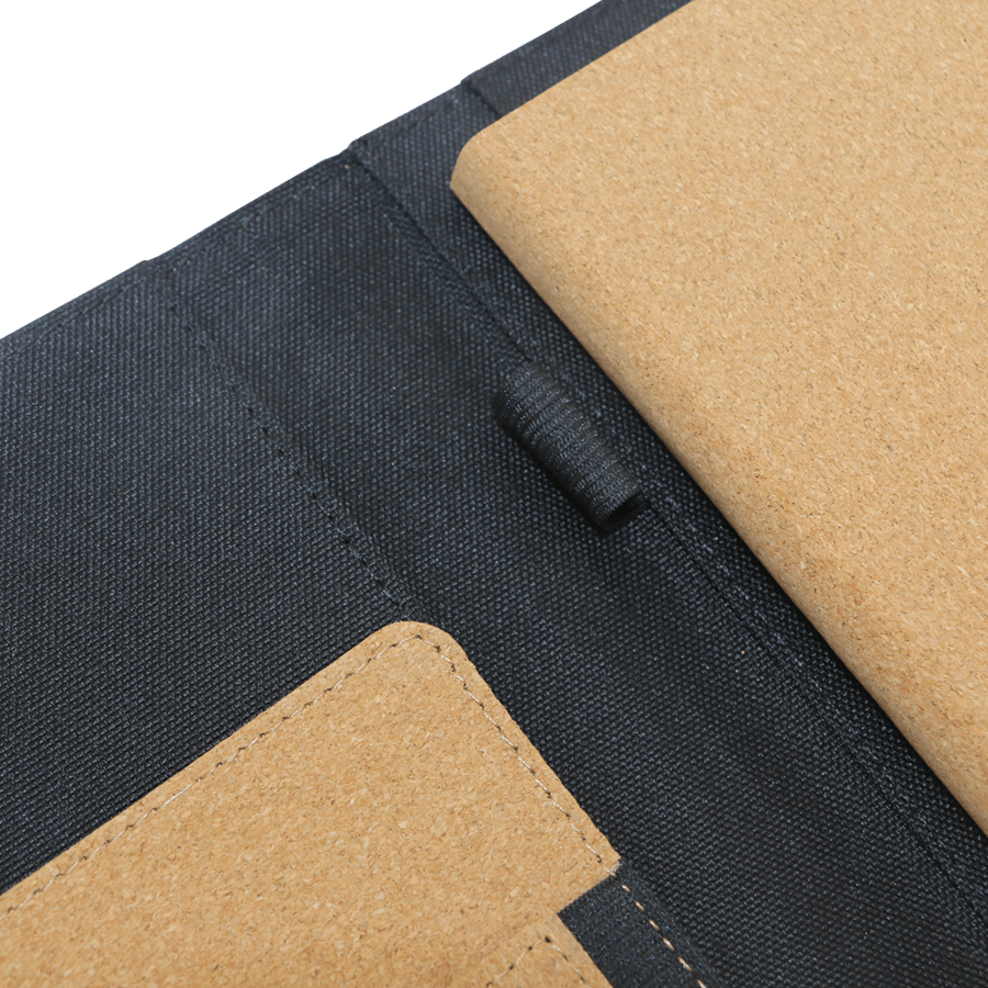 coffret notebook  écologique en liège avec stylo