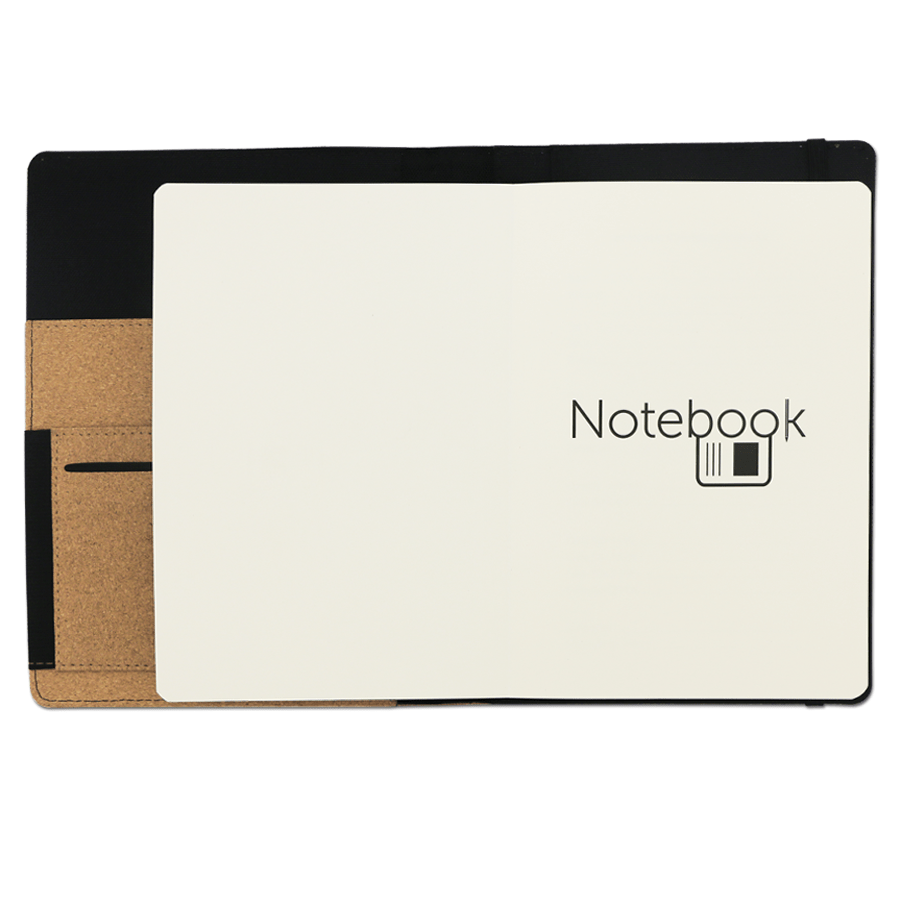 coffret notebook  écologique en liège avec stylo