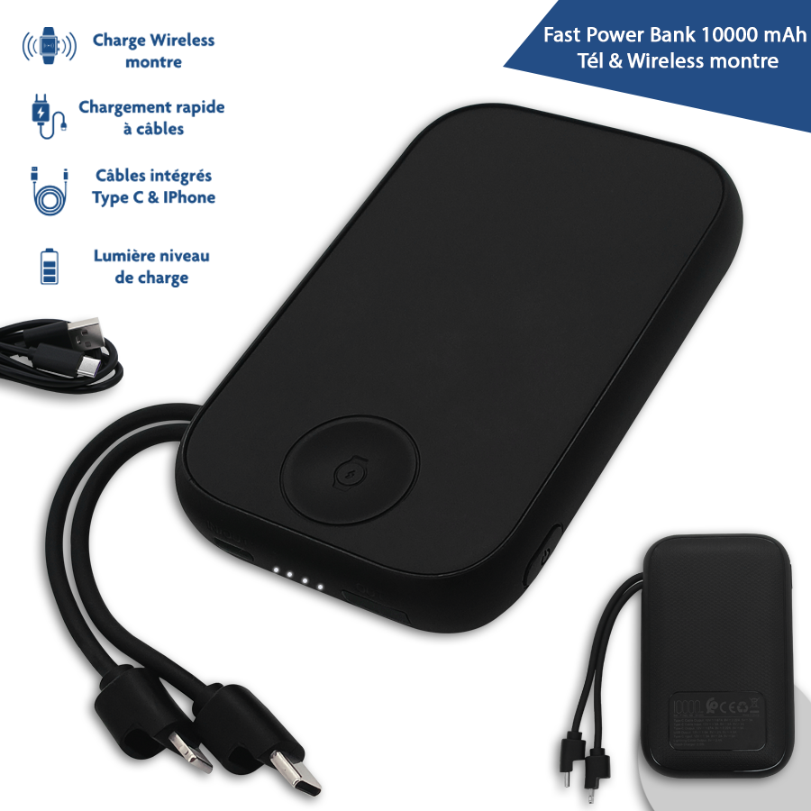 power bank personnalisable 10000 mah