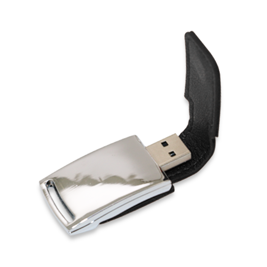 mini usb 32 gb en similicuir et métal