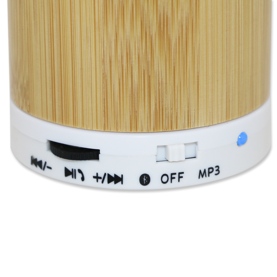haut parleur bamboo rond bluetooth
