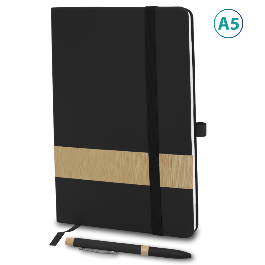 set notebook a5 en similicuir avec stylo