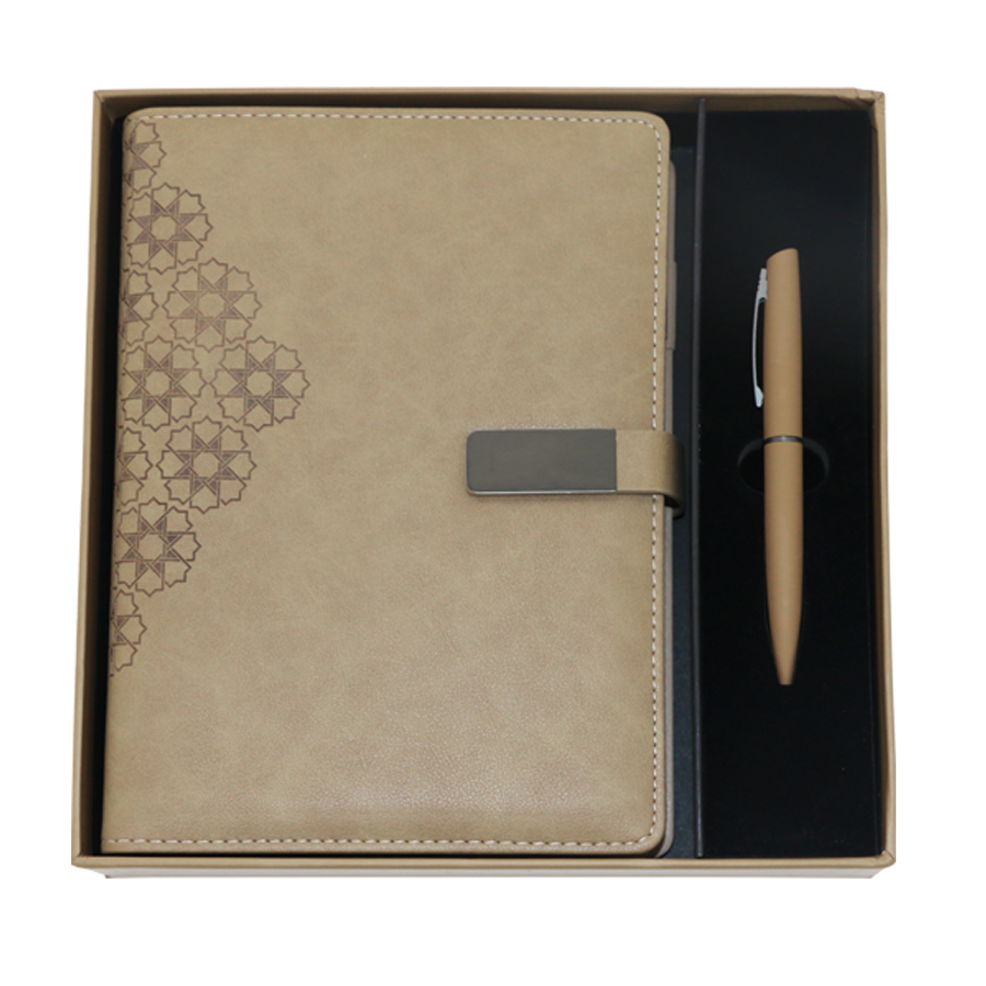 set  bloc-note arabesque avec stylos inclus