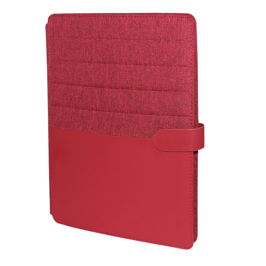 conférencier a4 en similicuir et tissu